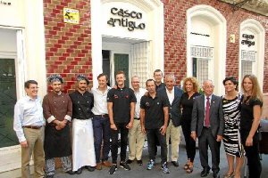 Dirigentes del PP, en un acto ayer en la capital.