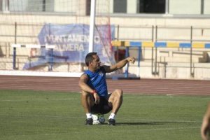 Sergi, mientras Corona botaba un córner.