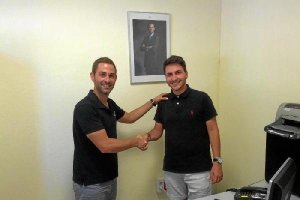 Concejal Deportes Níjar, Sergio Vicente Soto, y Sergio Domínguez.