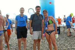 La ganadora en los 5.000 metros.