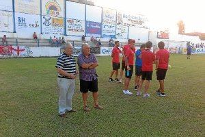 El presidente a pie de campo.