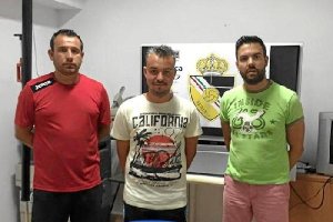 Jesus Cortes, Jose Carlos Hernandez y Javi Fernandez.