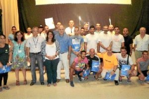 Los nuevos monitores con Martín Doblado.