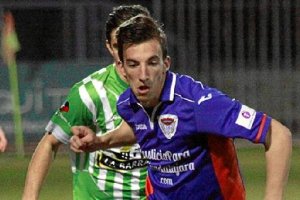 Javi Pérez con la camiseta del Guadalajara.