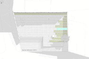 Plan de la plaza que se construirá en el solar