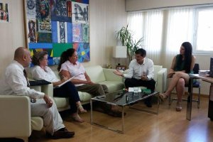 Reunión entre parlamentarios del PSOE y afectados mantenida semanas atras.