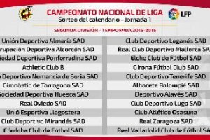 Primera jornada del campeonato en Segunda.