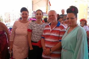 El alcalde de Benahadux, Juan Jiménez Tortosa, momentos antes de participar en un desfile de moda.