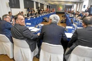 Tebas en la Asamblea de la Liga.