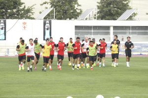 Carrera continua antes de empezar con el balón.