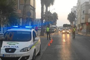 Control realizado por la Policía Local.