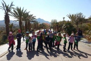 Visita de los alumnos CEIP Virgen del Mar al Jardín Botánico El Albardinal de Rodalquilar