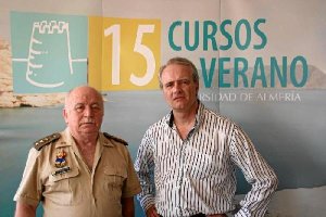 Sánchez de rojas y Roldán tras su intervención ayer en el curso de la UAL.