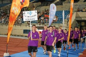 Salida del equipo de Burgos.