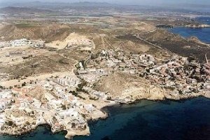 Vista aérea del litoral de San Juan de los Terreros.