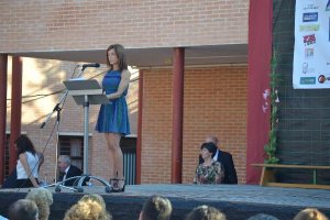 Esther Sacristán, directora del IES Fuente Nueva, durante su intervención