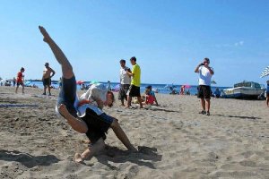 La playa ha sido testigo de una gran experiencia deportiva.