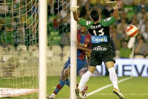 Casto en su etapa de portero del Real Betis.