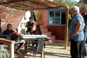 Rodaje en el Parque Natural Cabo de Gata-Níjar de la película ‘Lejos del mar’, de Imanol Uribe. 