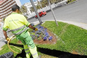 Trabajadores de parques y jardines