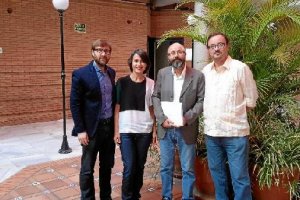 Evaristo Martínez, Lola Parra, Manuel Bellido y Manuel Martín Cuenca.