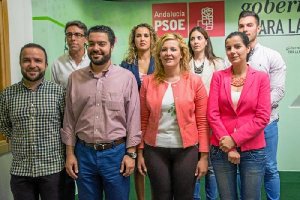 Miembros de la candidatura del PSOE de Adra.