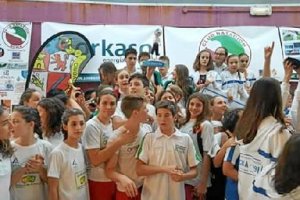 La delegación abderitana en el Torneo de Berja.