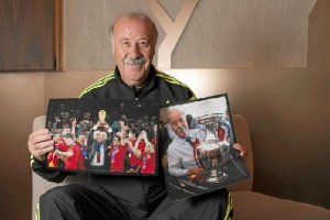 El seleccionador posa feliz para el Diario AS.