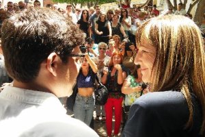 La primera alcaldesa que tiene Níjar con su socio de gobierno de IU