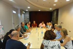 Reunión de los cuatro partidos el pasado lunes.