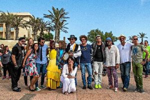 Músicos almerienses que han participado en esta iniciativa solidaria (Foto: Manuel Marín).