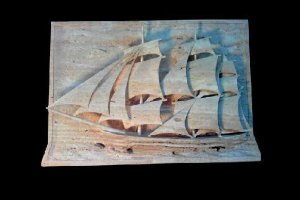 Uno de los trabajos del artista.