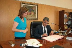 Rodríguez, en su despacho.