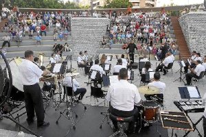 Concierto de la Banda en el Anfiteatro de la Rambla.