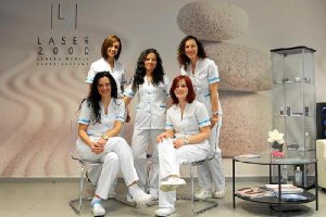 Parte del equipo de Láser 2000 en El Ejido.