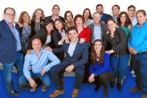 Integrantes de la candidatura del PP de Dalías. 