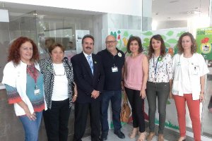 Responsables de salud en la provincia en la campaña del Día Sin Tabaco.