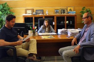 Francisco Góngora recibe a Patricia Sánchez.