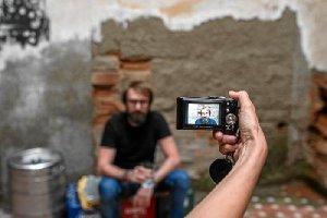 Fotografía de la muestra protagonizada por Juan Manuel Gil.