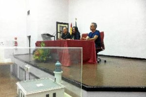 Inauguración de la jornada ‘Almería y el mar’ ayer en la Villaespesa. 