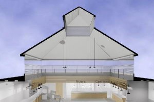 Diseño del interior del Mercado de Abastos una vez que finalicen las obras.