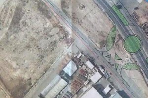 Zona de la rotonda en el proyecto del Ayuntamiento.