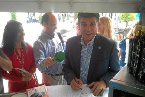 Miguel Cazorla, en el Kiosko Amalia.