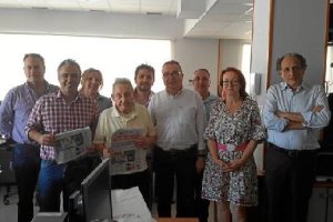 Juan Carrión, ayer durante su visita a la redacción de LA VOZ.