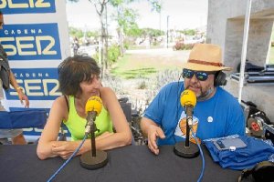Marga de león, directora gerente de Celebritas Animación y Eventos en el set de Cadena SER. 