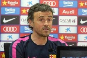 Luis Enrique en rueda de prensa.
