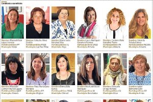 Ejemplo de cabezas de lista mujeres en la provincia