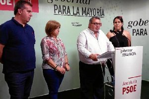 Manolo García, esta mañana en rueda de prensa.