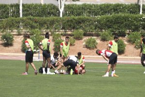 Los médicos atienden a Wellington Silva.