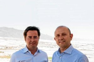 Francisco Góngora y Manuel Gómez, número seis de su lista y actual edil de Agricultura.